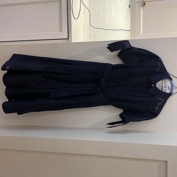 Teri Jon by Rickie Freeman Collared Organza Cocktail Dress Size 6 - Picture 10 of 13